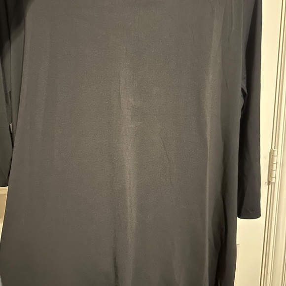 Avenue tunic with outer layer in black with brown print sz 26/28 NWT - Picture 5 of 6